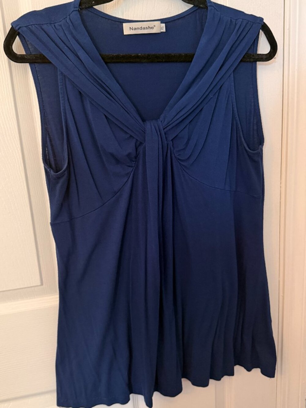 Nandashe Navy Blue Women's Tank